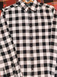 Zudio Black &amp;White Check Shirt👔