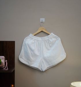 White Casual Shorts