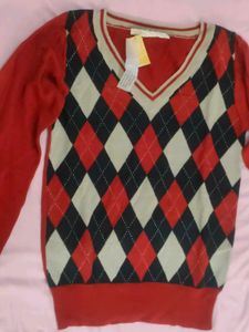 Argyle Pattern Sweater