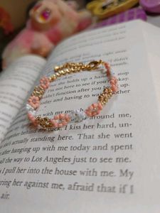 Peachy Peach Beaded Handmade Bracelet🩷