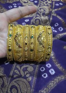Gold Plated Bangle Set