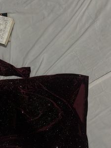 Burgundy Velvet Dress