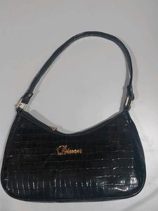 Black Croc Handbag