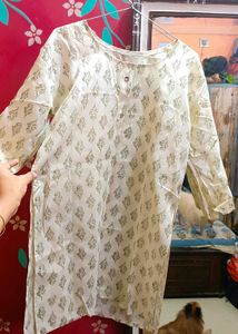 Cream Cotton Kurta