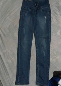 Distressed Denim Jeans
