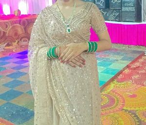 Gorgeous Embellished Sequence Saree