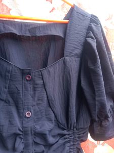 Crop Top Navy Blue