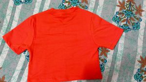 Women&#39;s Burger Graphic Red T-Shirt