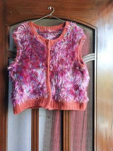 Glitter Party Wool Vest jacket
