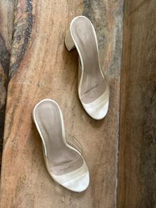 Sale❗️‼️White Transparent Heels 🤍