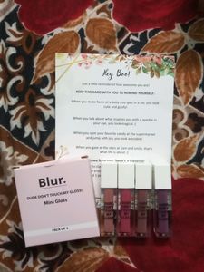 Blur Dude Dont Touch My Gloss Minis With Giftcard