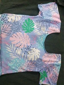 Funky Floral Print Swimsuit