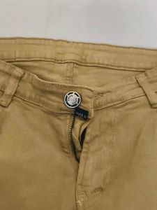 Khaki Slim Fit Casual Pants