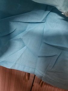 Light Skyblue Embroidered Kurti