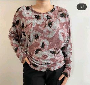 Floral Print Sweater