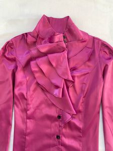 Korean Ruffled blouse Pink Top