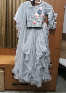 Elegant Grey Lehenga Choli