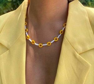 Beaded Daisy Necklaces