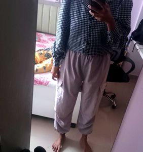 Grey Cargo Pants