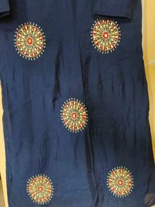 Beautiful 🤩 Navey Blue 💙 colour Kurti 💙💙
