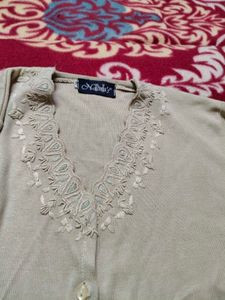 Beige Cardigan