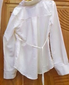 Elegant White Button-Down Shirt