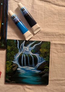 Mini aesthetic landscape paintings