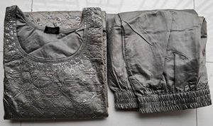 Sequins Work Pant Kurti Set