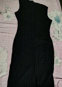 Little Black Dress with Floral Detail