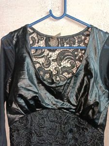 Partywear Lace Mini-Dress Layered Black 🖤