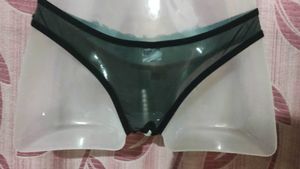 Black Lace Pearl Accent Panties