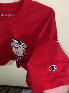 Red Crop T-shirt Frm CHAMPION