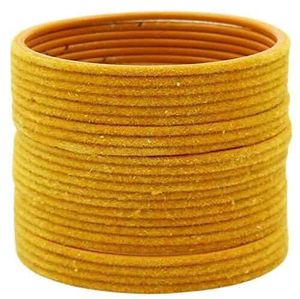 Plain Velvet Metal Bangles Combo 3 Sets
