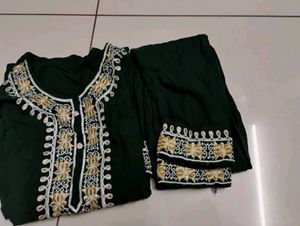Two Combo Kurta Pant Set For Women