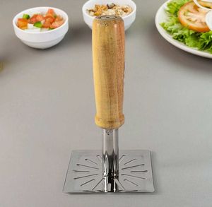 Wood Stainless Steel Fryer And Messer