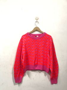 Patterned Knit Sweater