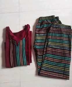 Striped Kurta Set