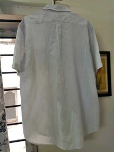 NEW BIANCHI Striped Half Sleeve Shirt