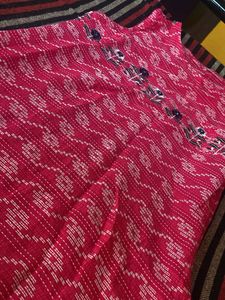 Pink Embroidered Kurta