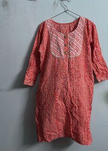 Jaipuri Print Suit Set With Cotton Dupatta