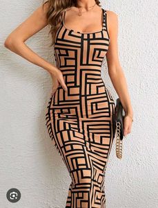 Geometric Print Bodycon Dress