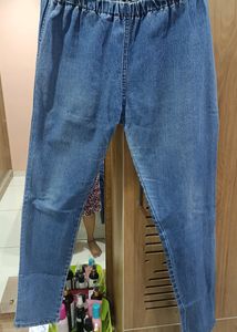 blue Jegging With Elastic