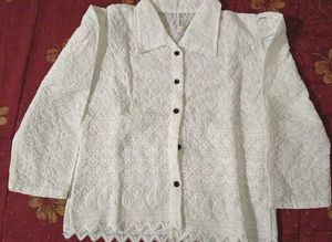 Elegant White Embroidered Top