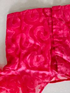 Boat Neck Pink Blouse