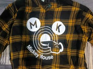 Stylish Yellow And Black Check Print Top