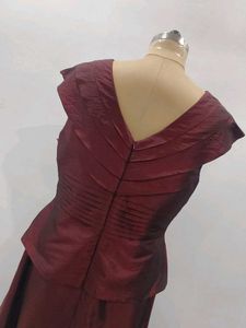 🤎Elegant Maroon Formal Dress