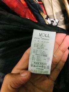 VOLL Stylish Black Padded Jacket