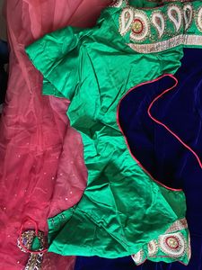 Gajari Red Net Saree With Velvet Pallu (new)