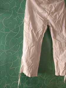 White Cargo Pant