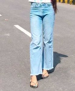 Ice Colored Denim-  Straight Fit